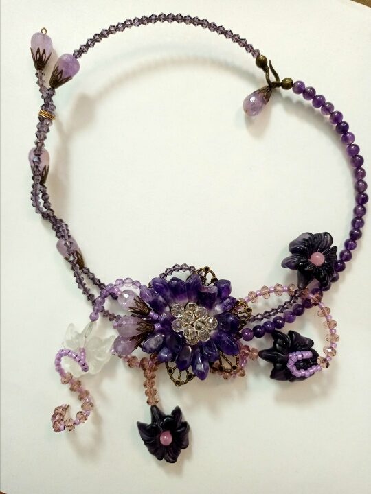 Колье Аметистовое