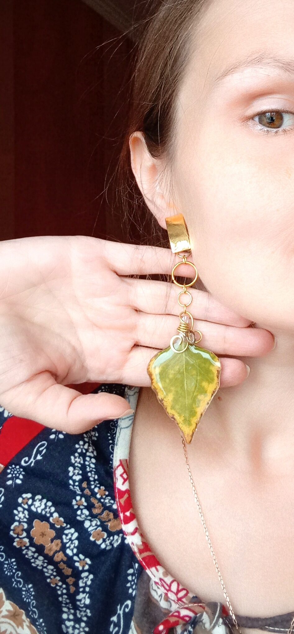 Серьги «Осенние листья»