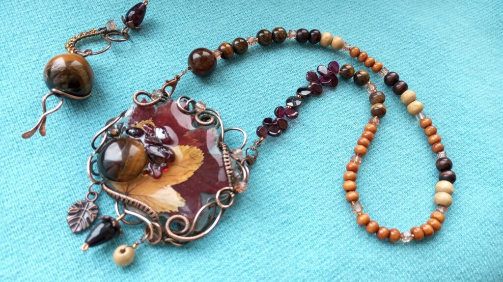 Колье-трансформер «Осенние вечера»