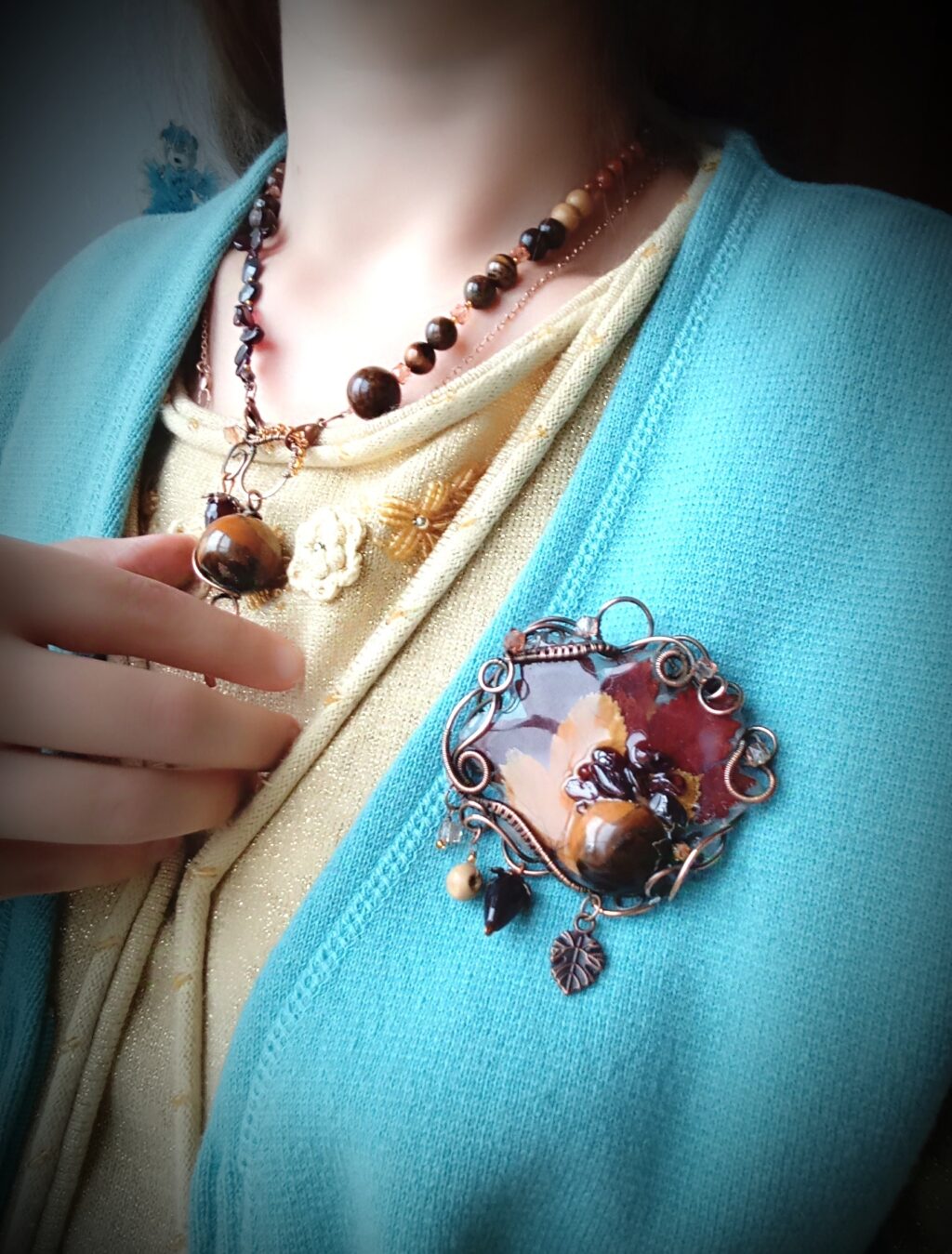 Колье-трансформер «Осенние вечера»