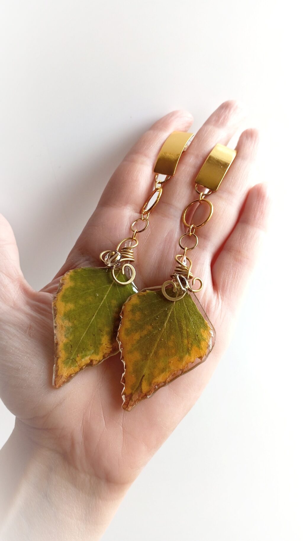 Серьги «Осенние листья»