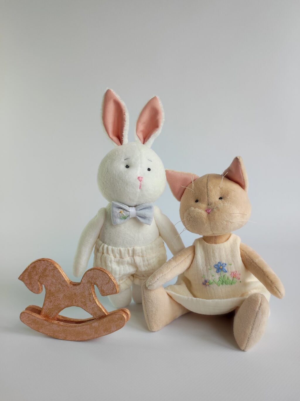 Мягкие игрушки Кошка с Котёнком