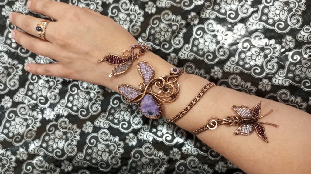 Браслет медный «Бабочка»