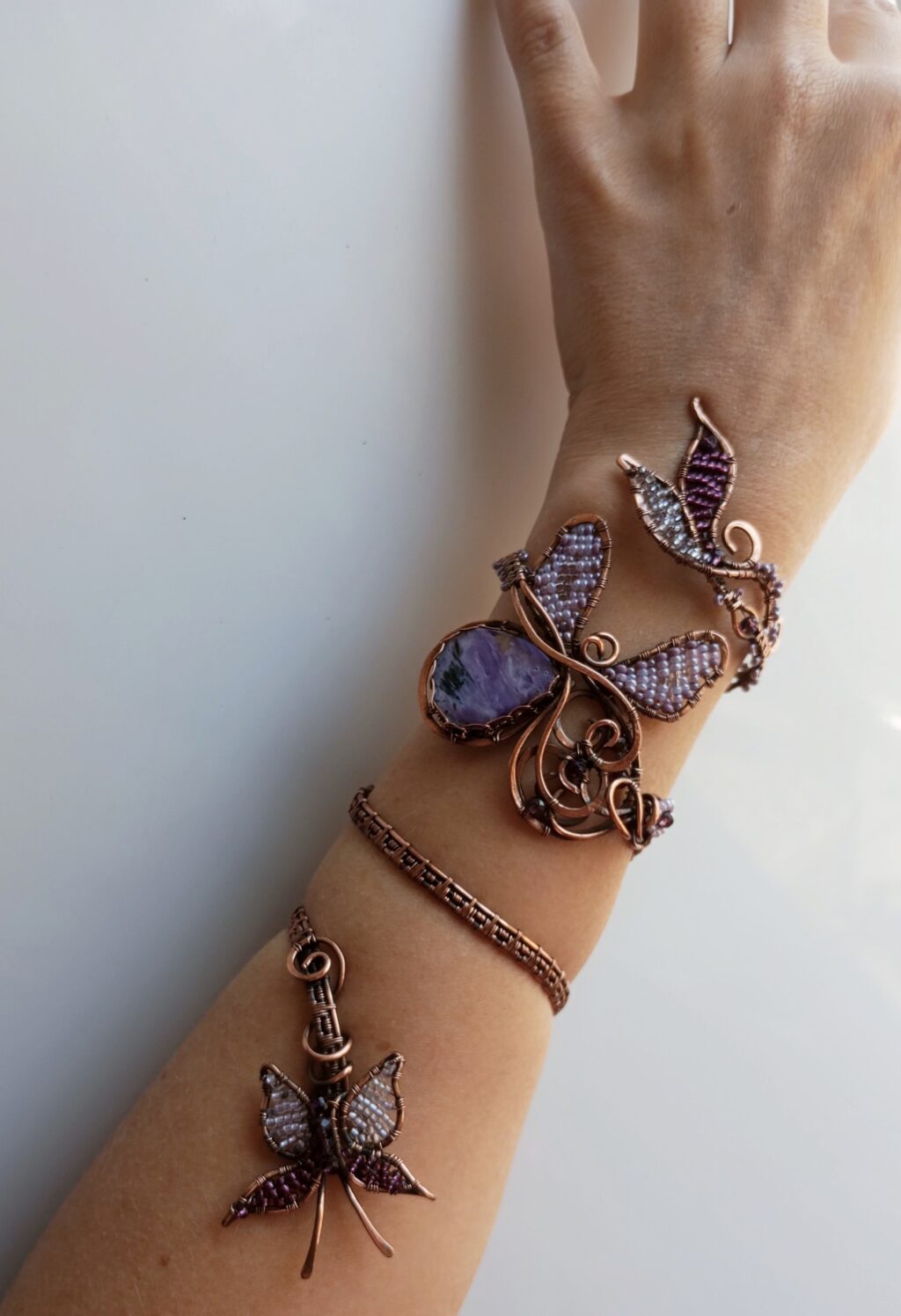 Браслет медный «Бабочка»