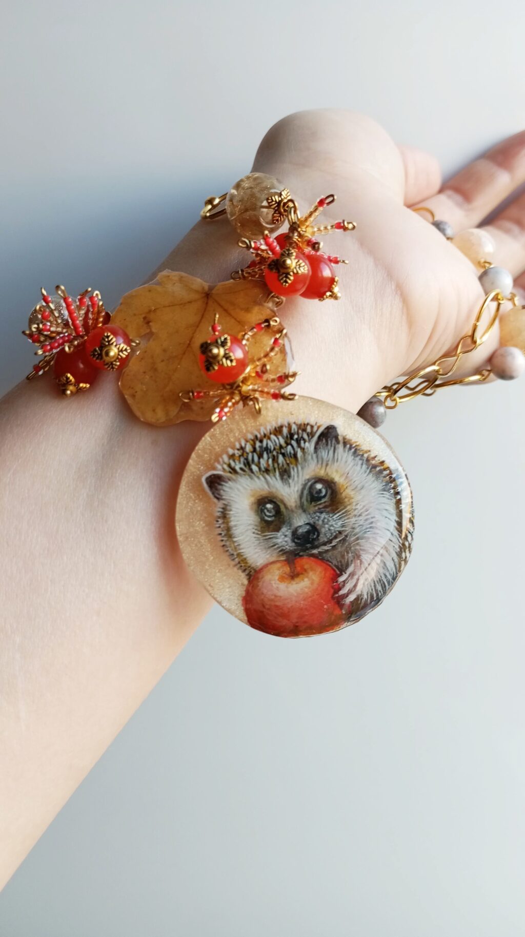 Колье «Ёжик Сашенька»