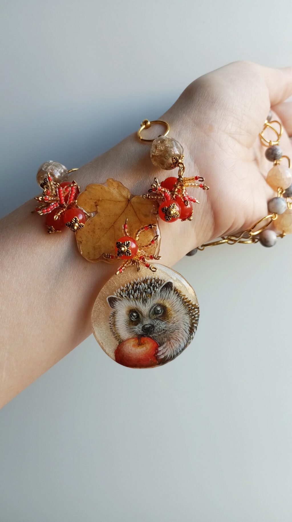 Колье «Ёжик Сашенька»