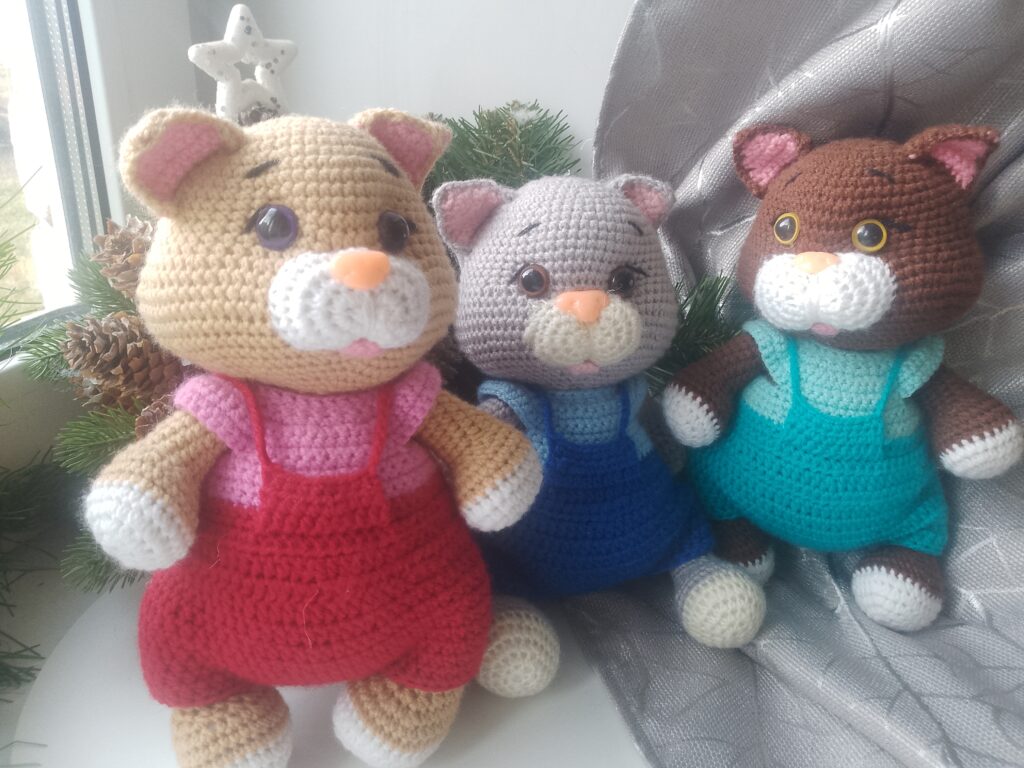 Вязанный кот Тимоха