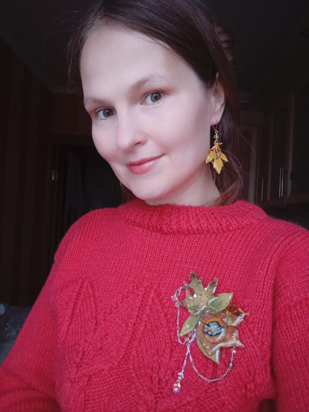 Серьги «Осенние листья»