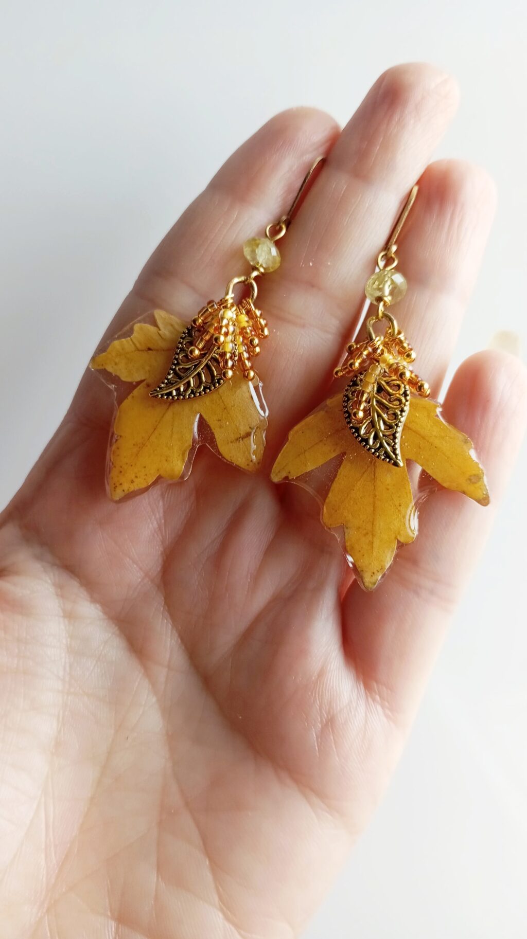 Серьги «Осенние листья»