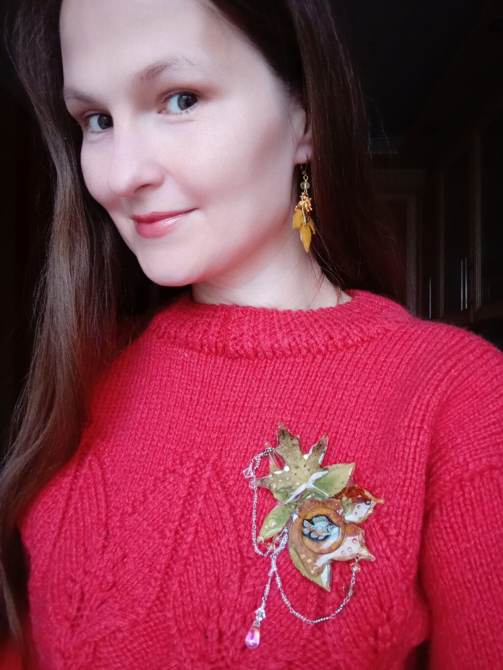 Брошь » Листопад и озеро»