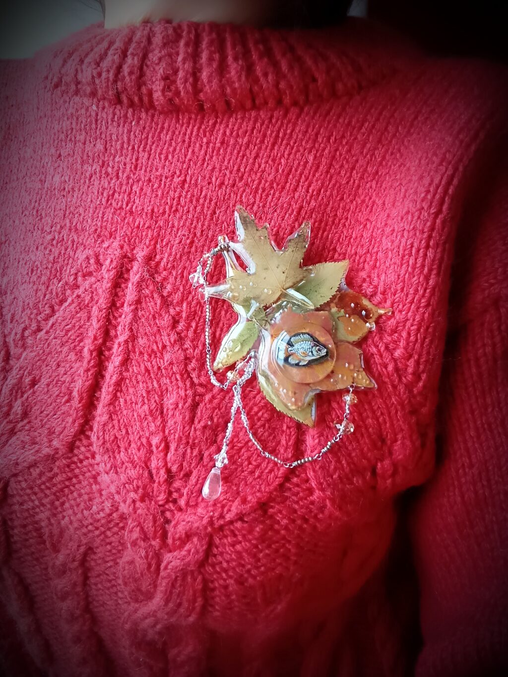 Брошь » Листопад и озеро»