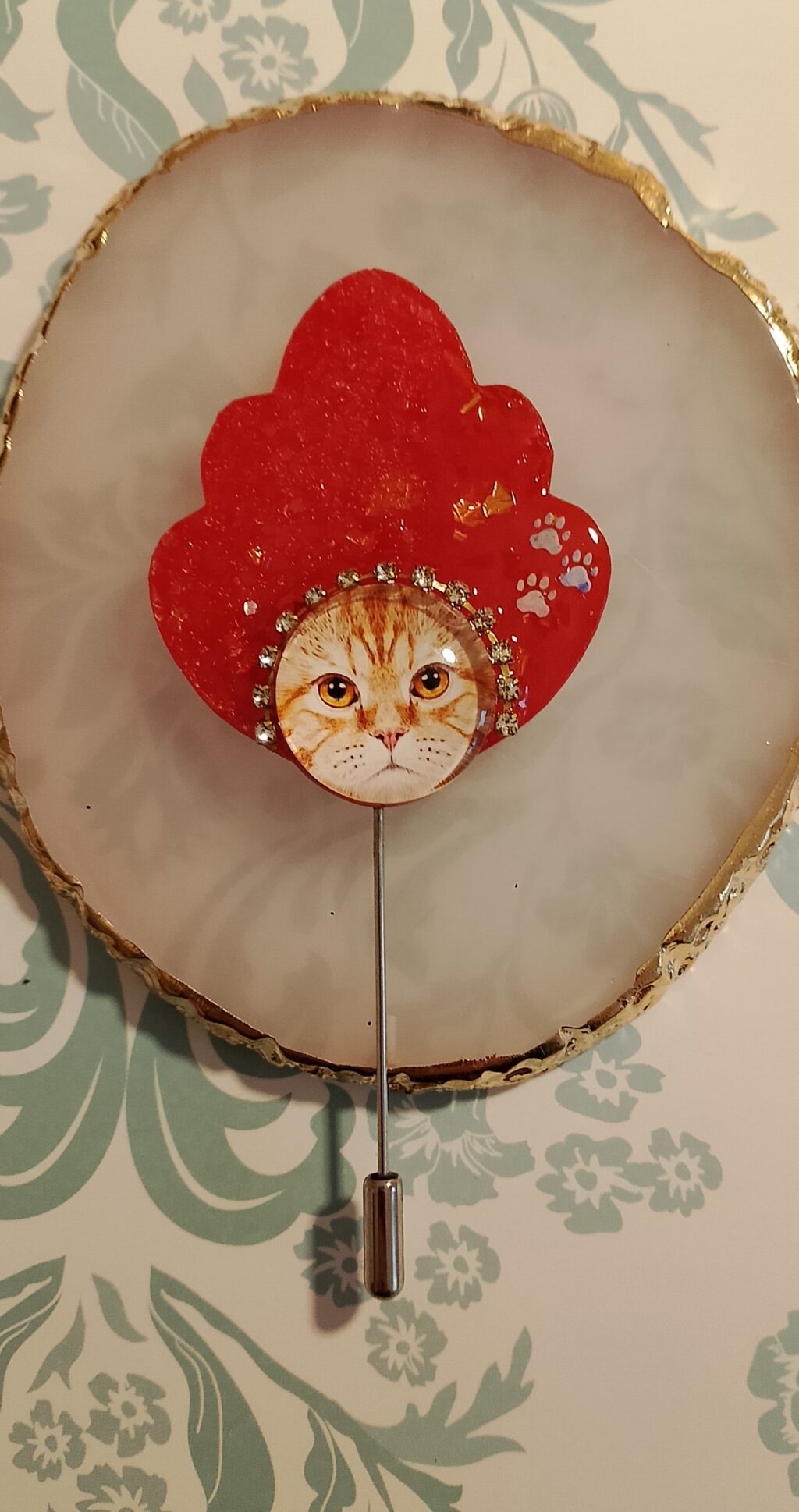 Брошь Красотка в кокошнике