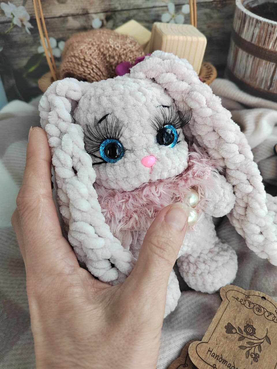 игрушка зайка плюшевая