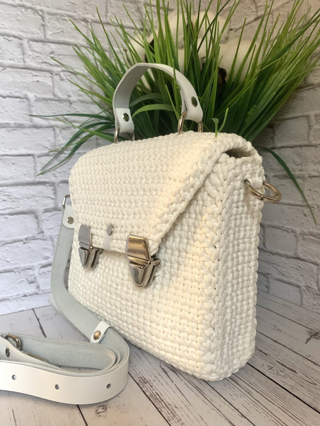 сумка вязаная из шнура