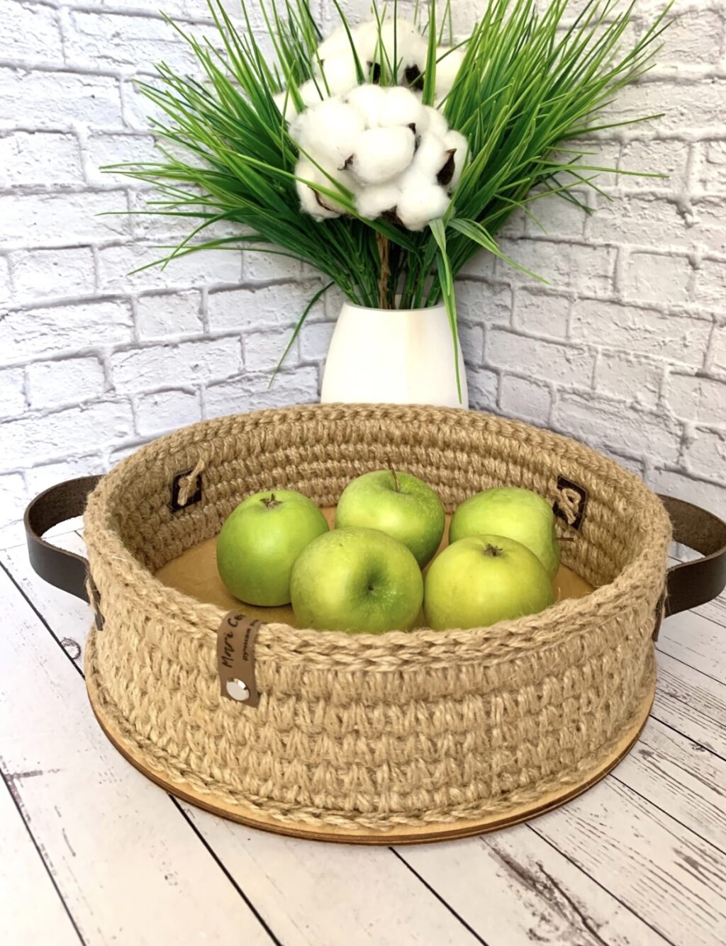 поднос- корзина из джута