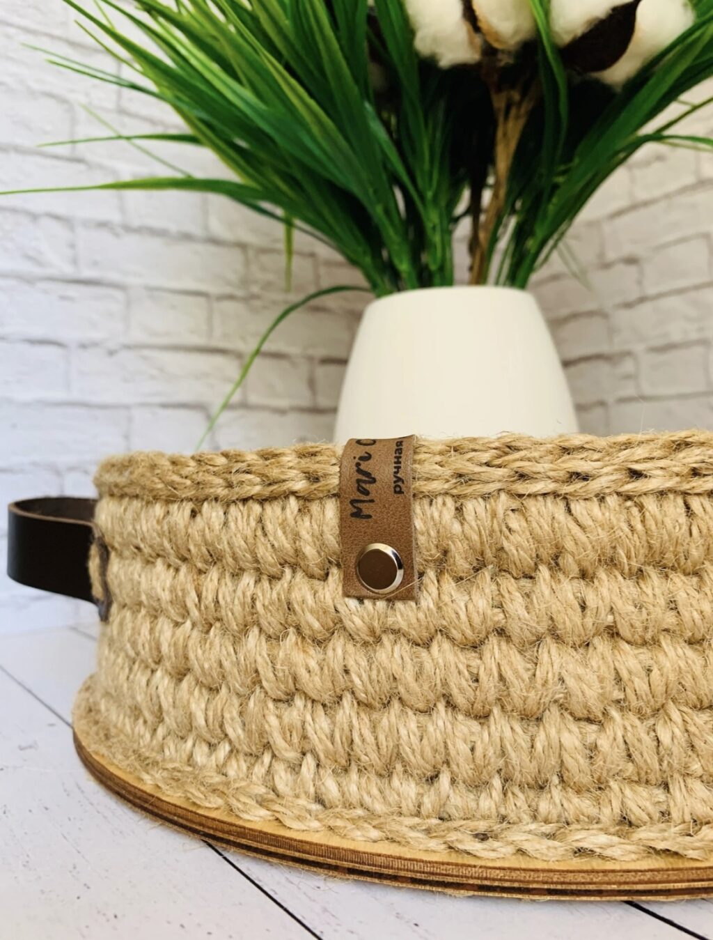 поднос- корзина из джута