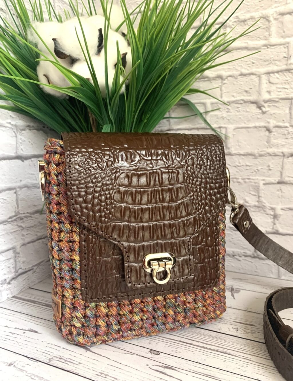 сумка вязаная из шнура