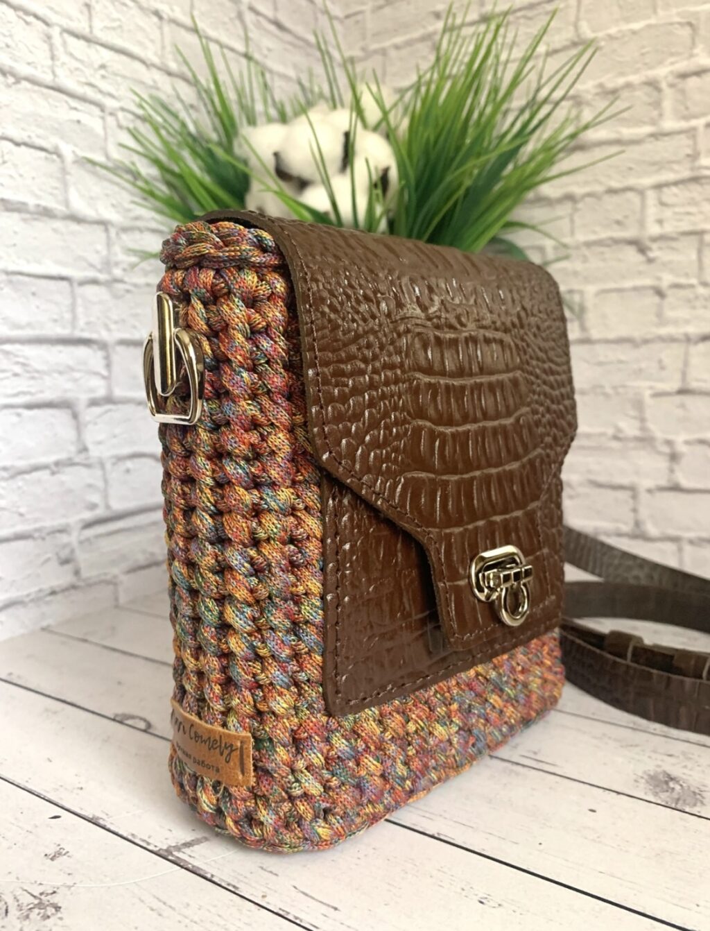 сумка вязаная из шнура