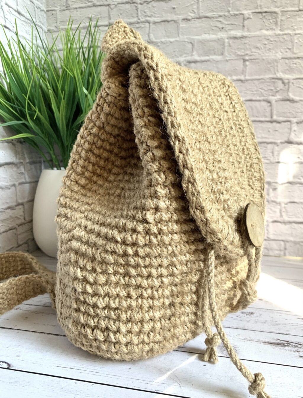 рюкзак джутовый