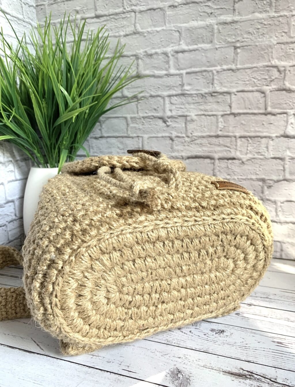 рюкзак джутовый