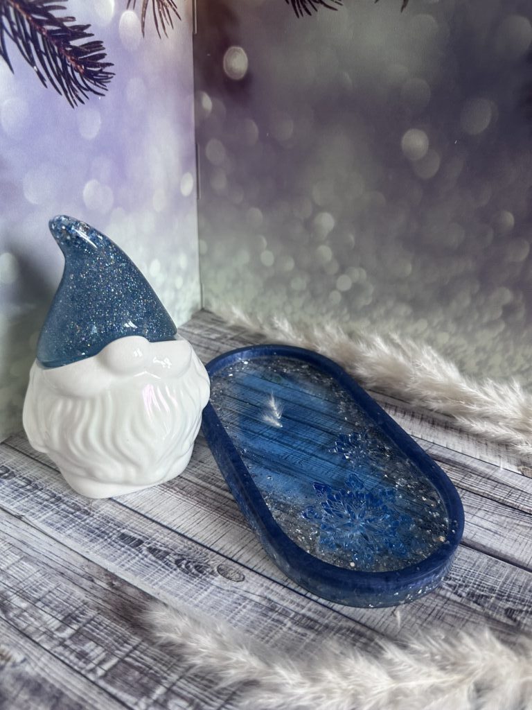 Набор «Зимняя сказка» (шкатулка и подставка)