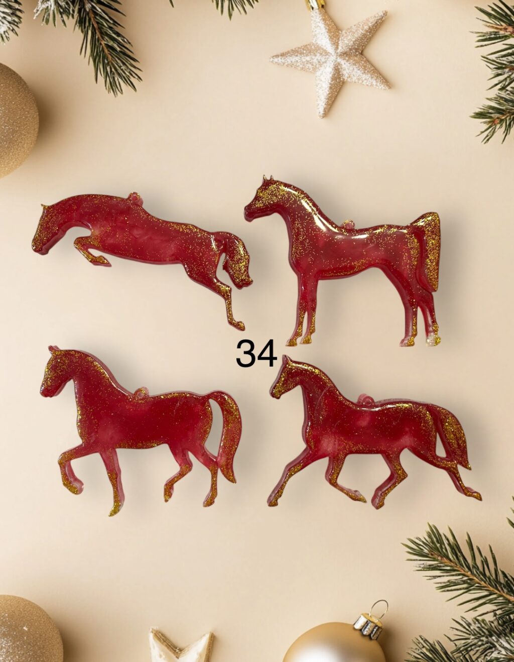 Елочная игрушка лошадь