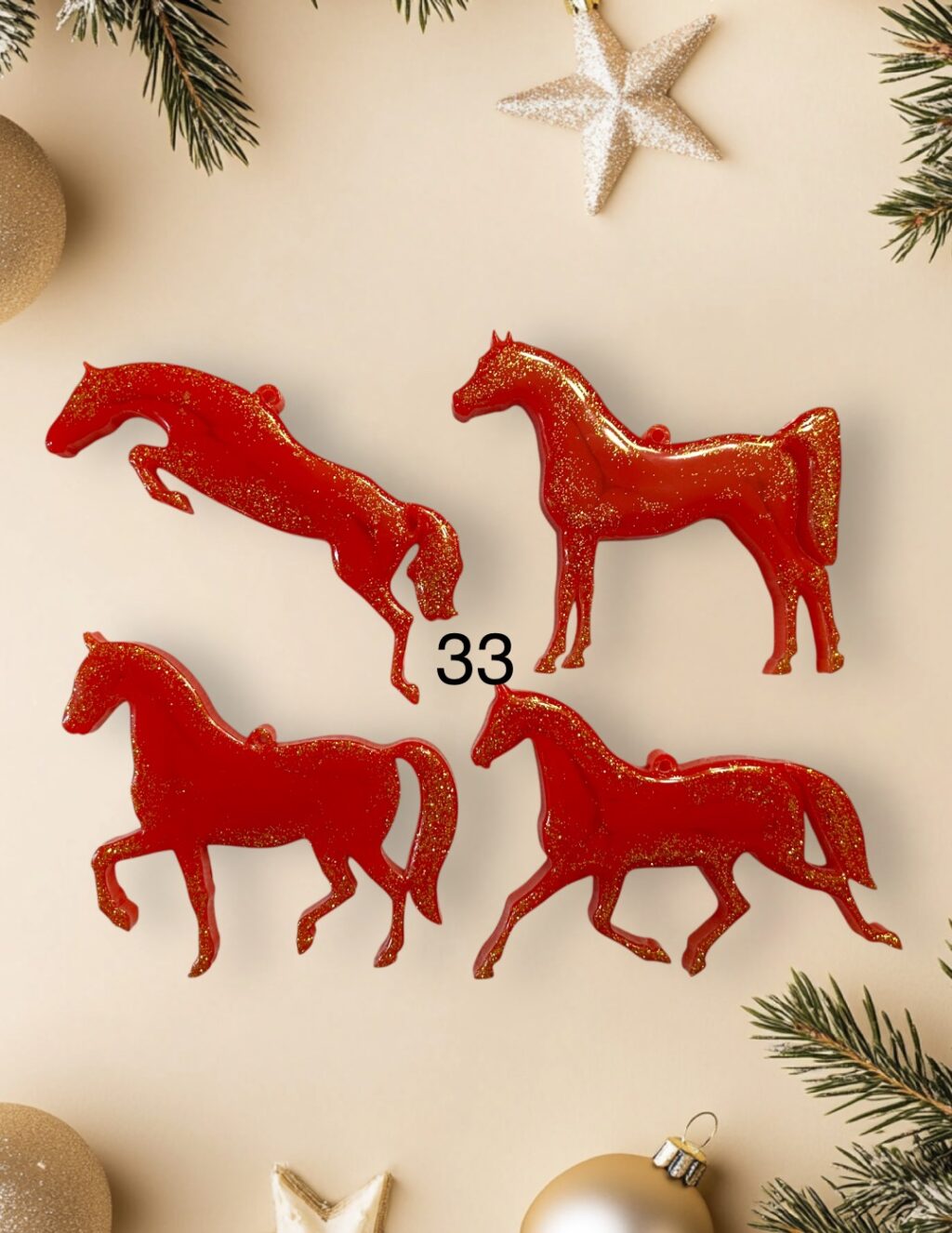 Елочная игрушка лошадь