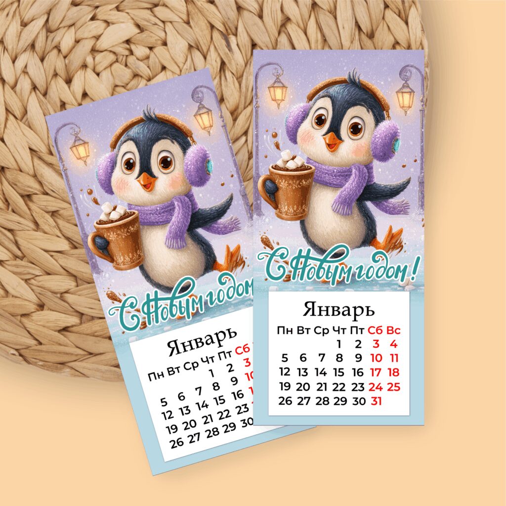 Календарь на магните в ассортименте