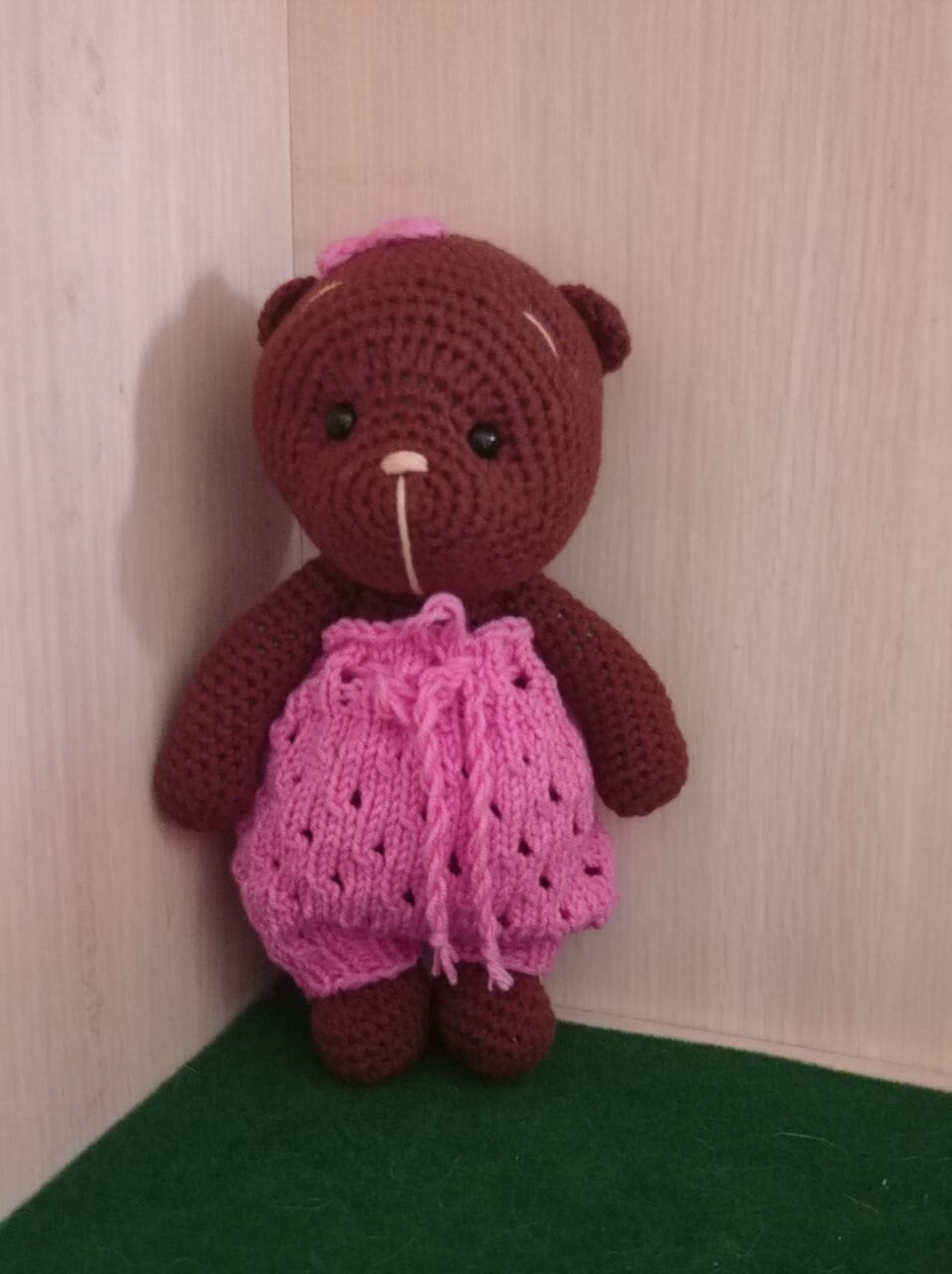 Медвежонок с бантиком.