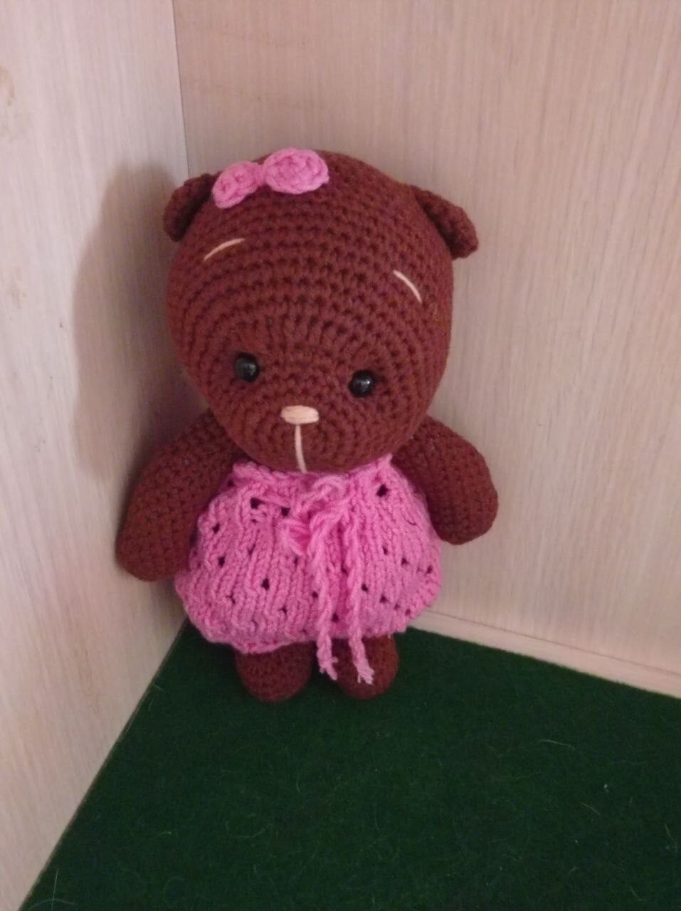 Медвежонок с бантиком.