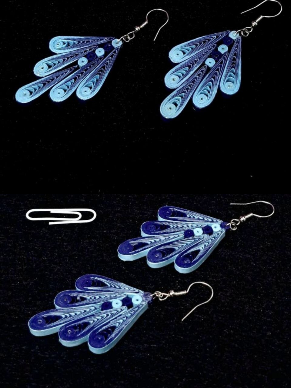 Серьги квиллинг — графика