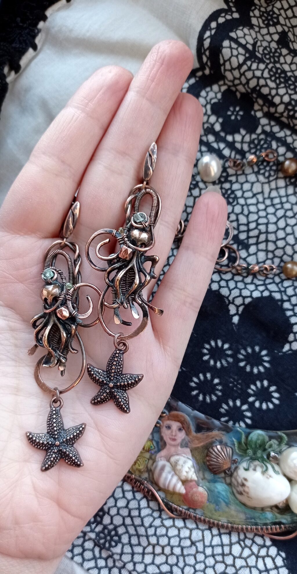 Колье и серьги «Жемчуга для Серены»