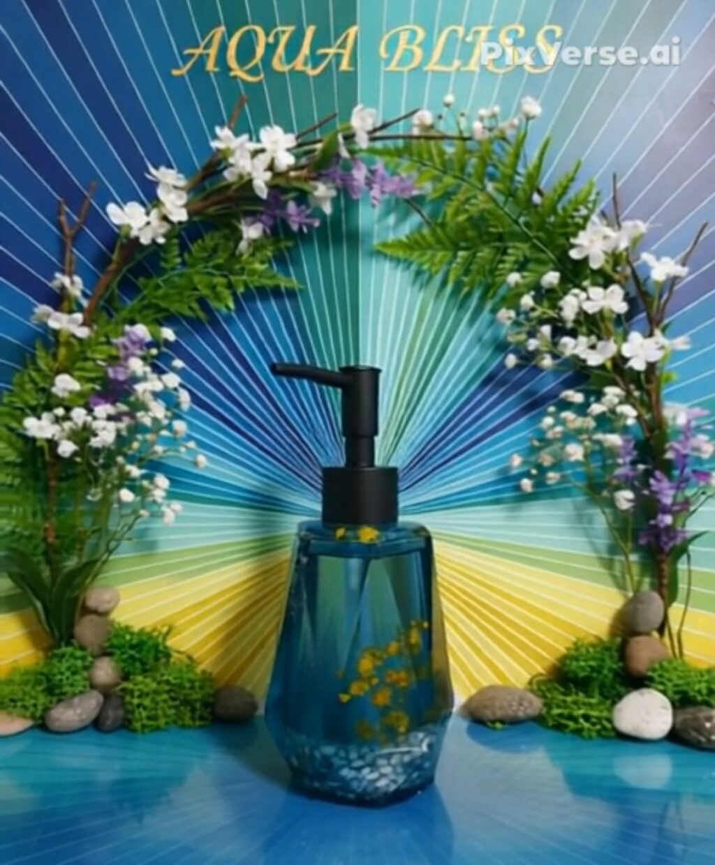 Дозатор винтовой для жидкого мыла, светится в темноте