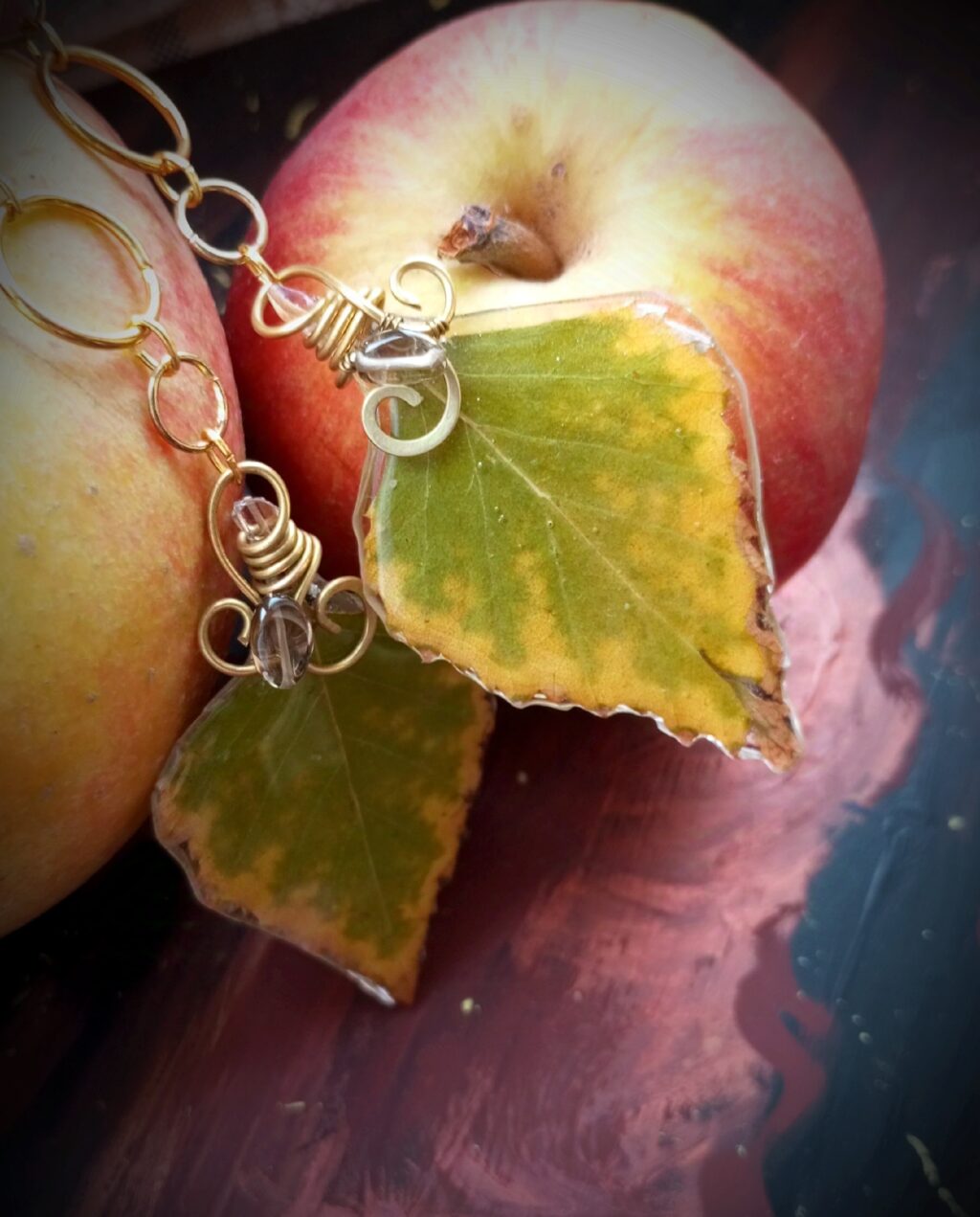 Серьги «Осенние листья»