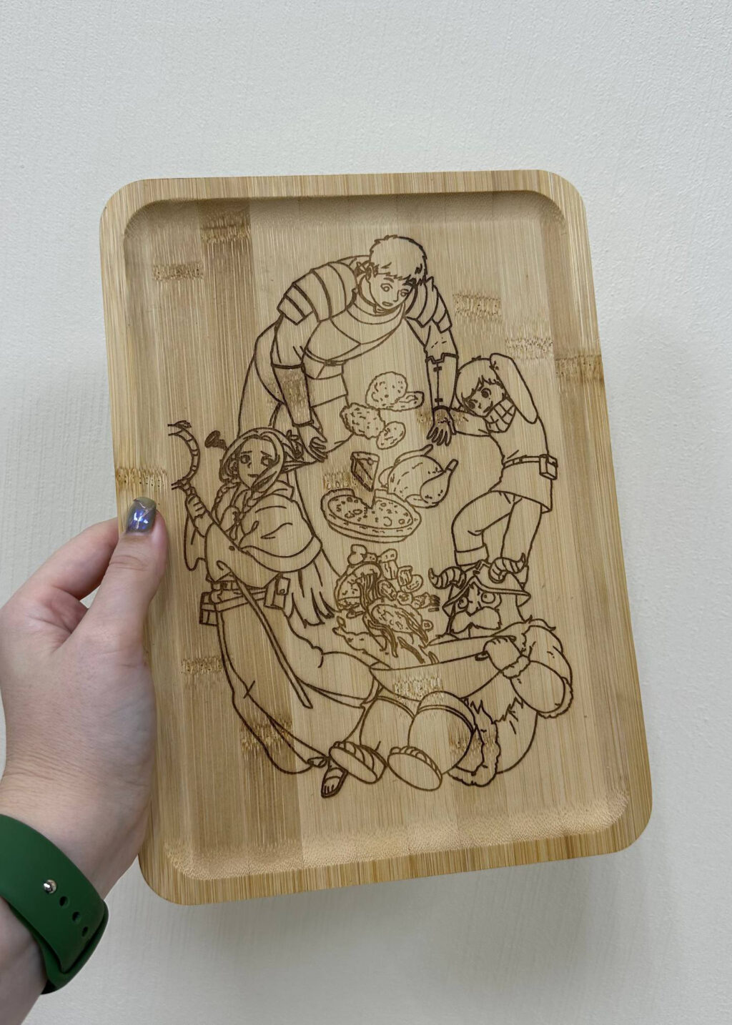 Поднос деревянный «Подземелье вкусностей»