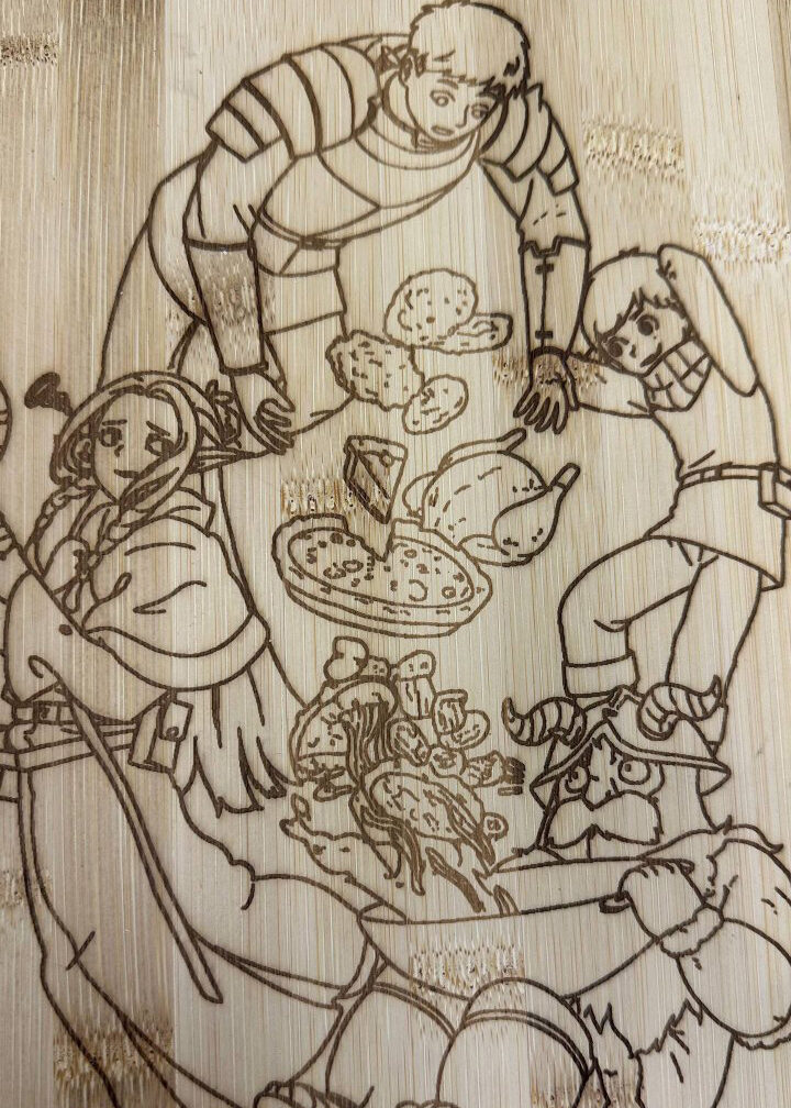 Поднос деревянный «Подземелье вкусностей»