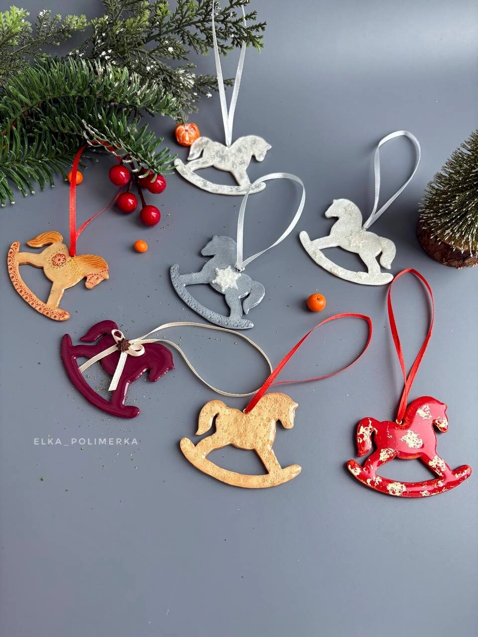 Лошадка-качалка подвеска на ëлку