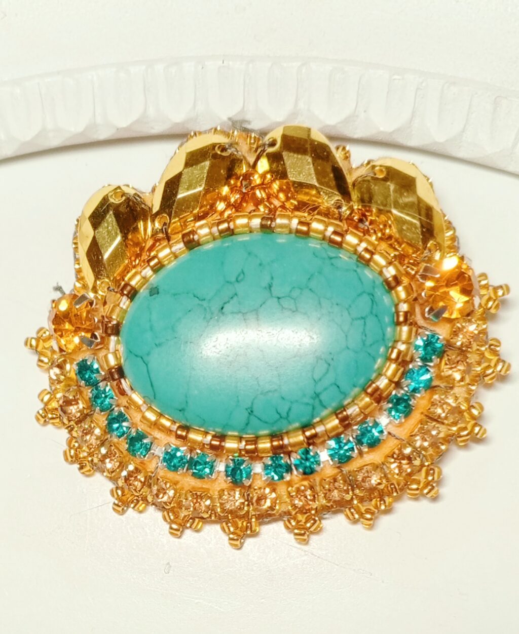 Брошь Бирюза