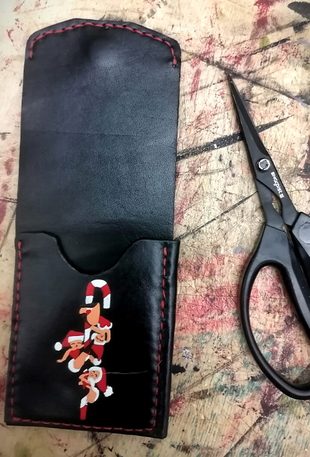 Эльфы новогодние мини кошелёк