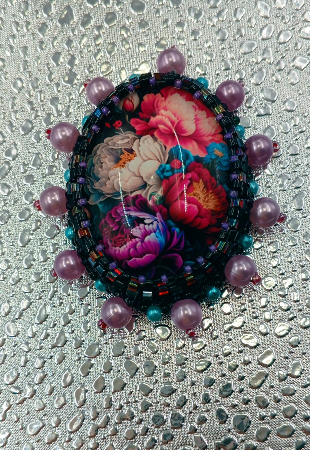 Брошь-кулон «Теплый вечер»