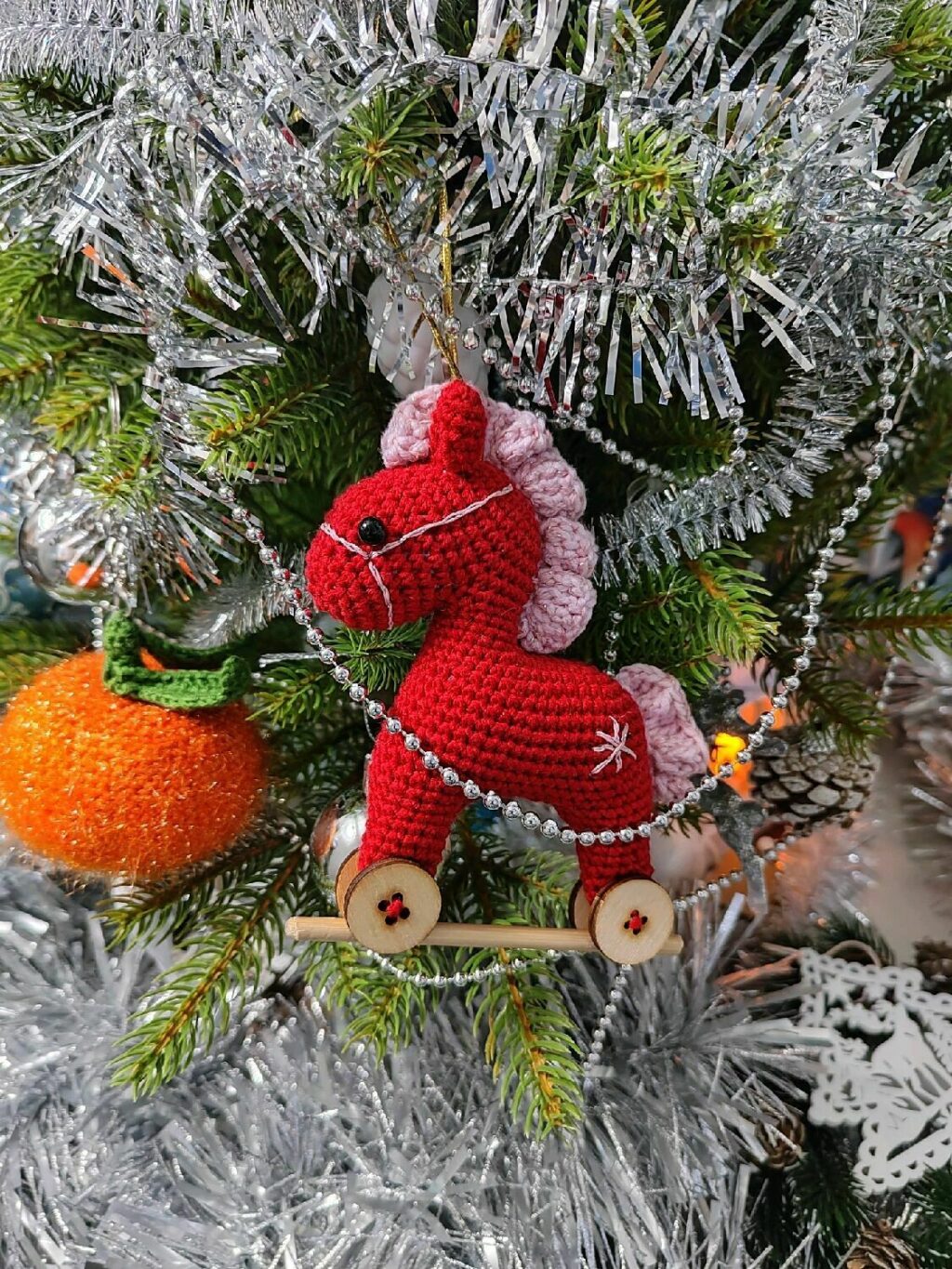 Лошадка-качалка, Елочная игрушка,Символ года