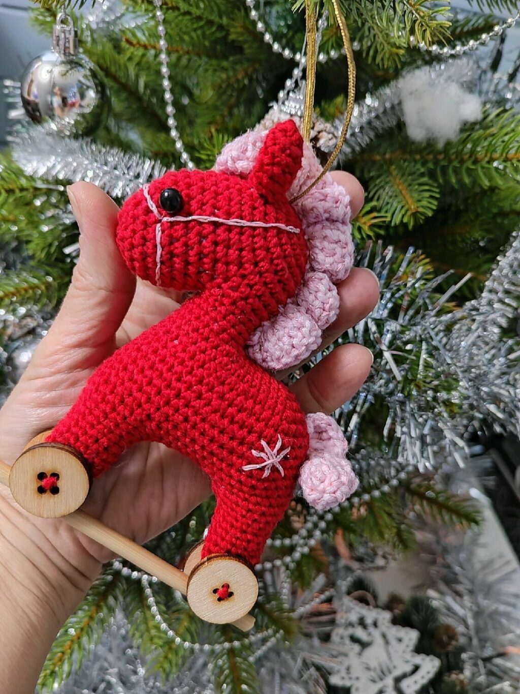 Лошадка-качалка, Елочная игрушка,Символ года