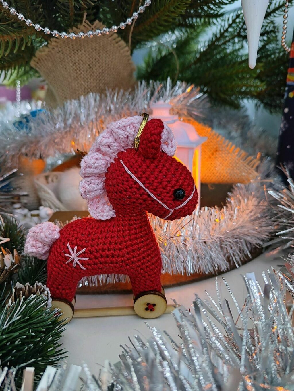 Лошадка-качалка, Елочная игрушка,Символ года