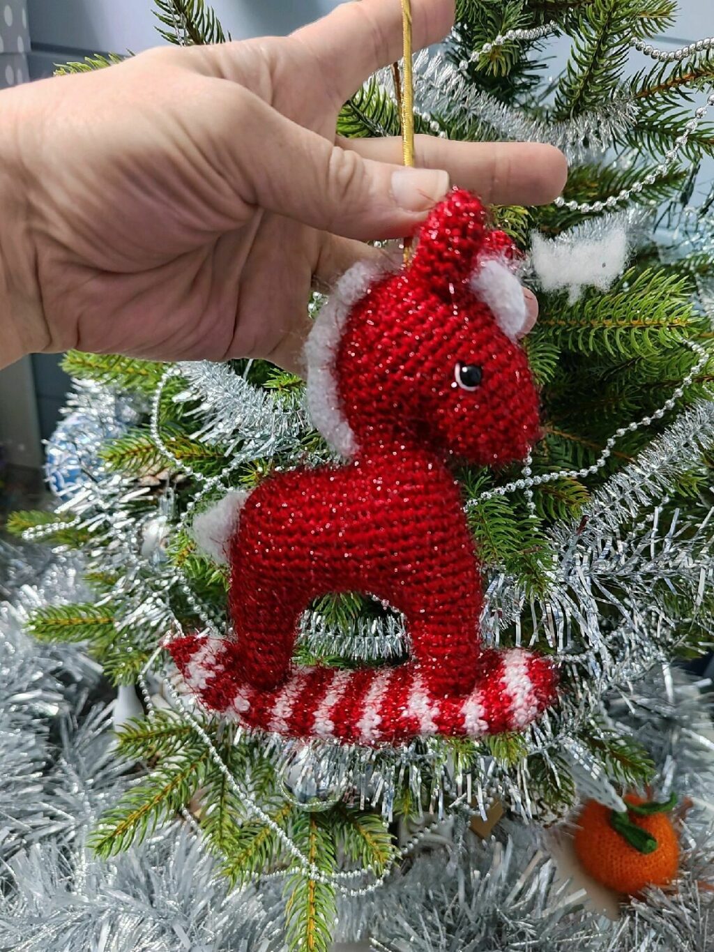 Лошадка-качалка, Елочная игрушка,Символ года