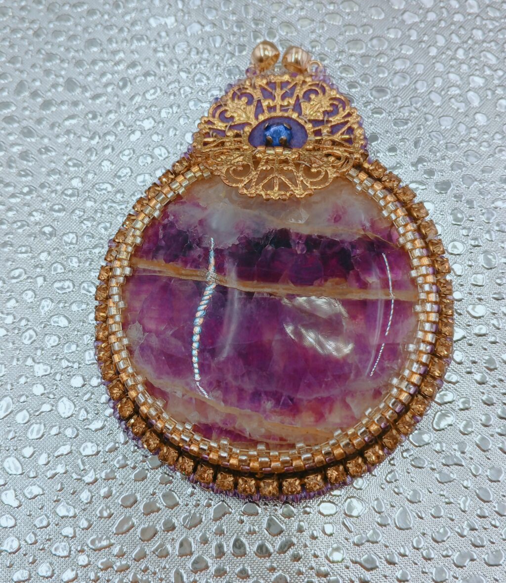 Брошь-кулон «Аметист»