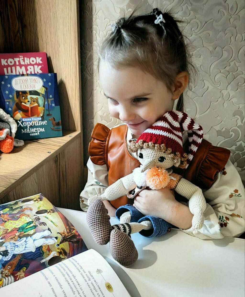 Кукла деревянный озорник, сказочный мальчик с длинным носом, Буратино