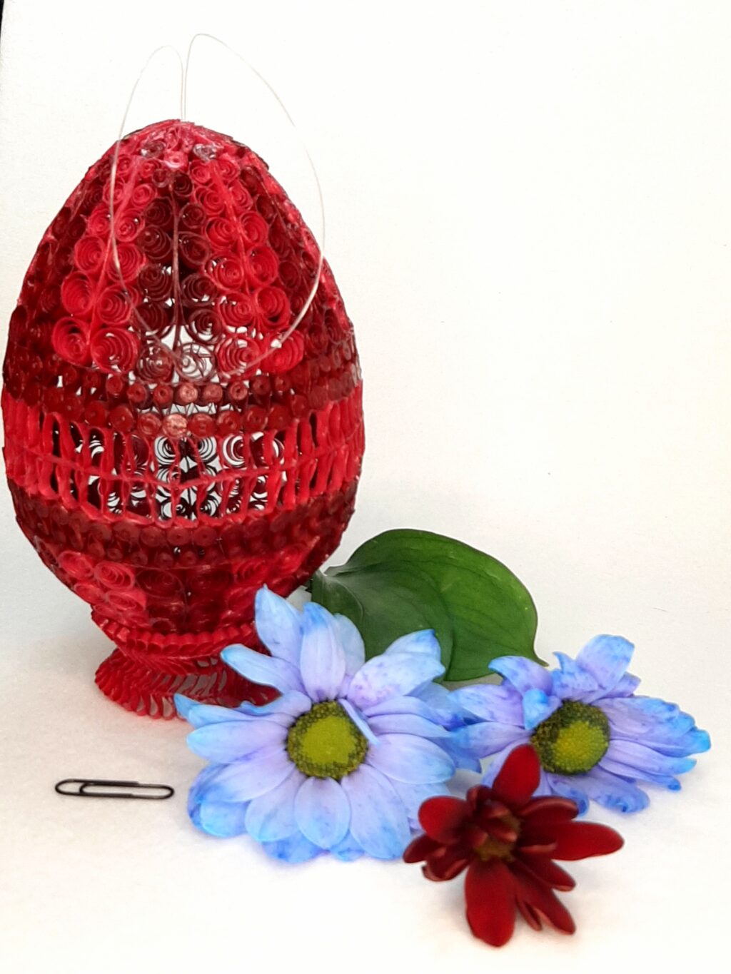 Пасхальное яйцо квиллинг «Фаберже»