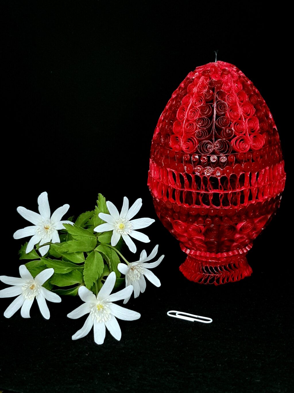 Пасхальное яйцо квиллинг «Фаберже»