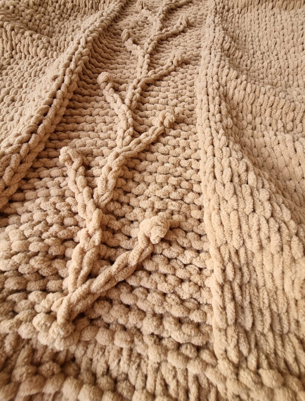 Плед детский, вязаный плед