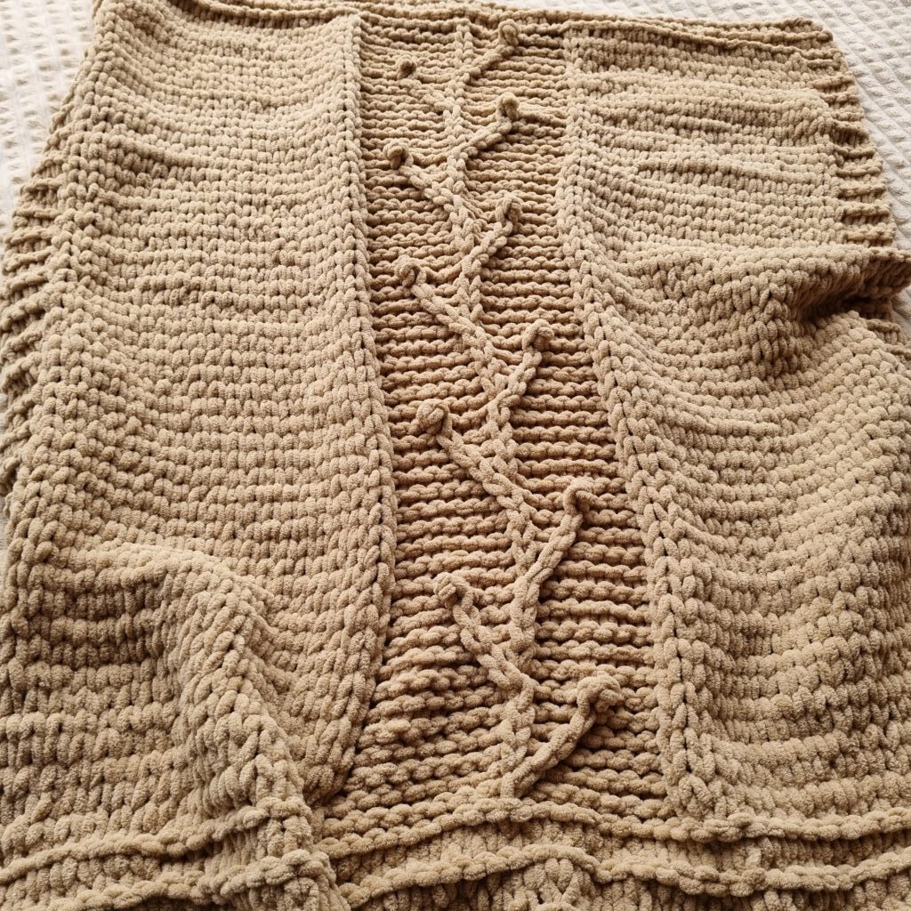 Плед детский, вязаный плед